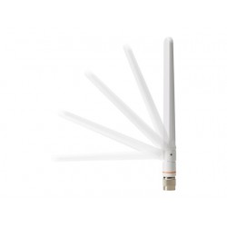 2.4 GHz 2 dBi/5 GHz 4 dBi Dipole Ant., White, RP-TNC