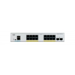 Catalyst 1000 16-Port Gigabit data-only 2 x 1G SFP Uplinks LAN Base with external power supply