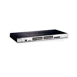 24-port 10/100 Stackable Managed Switch with Gigabit Uplinks