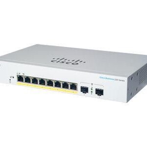 Cisco Business CBS220-8P-E-2G-EU - 8-portowy Smart Switch Gigabit PoE 65W z uplinkami SFP