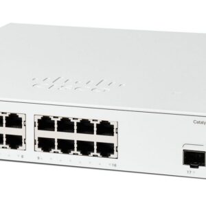 Cisco Catalyst 1200-16T-2G Smart  Switch, 16 Port GE, 2x1GE  SFP, Limited Lifetime Protection (C1200-16T-2G)