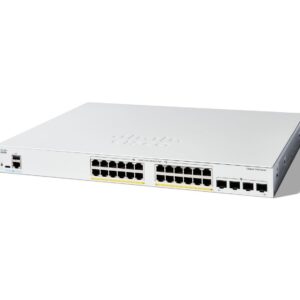 Cisco 24Fp-4G Managed Switch, 24  Port Ge, Full Poe, 4X1Ge Sfp,  Limited Lifetime Protection (C1300-24Fp-4G)