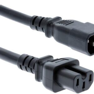 Cabinet Jumper Power Cord, 250 VAC 13A, C14-C15 Connectors