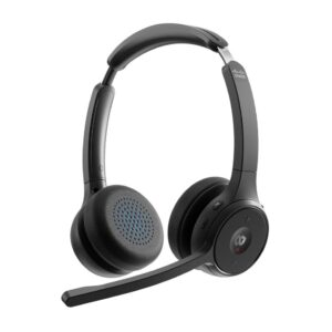 Cisco Less Dual On-Ear Bluetooth  Headset With Webex Button,  Usb-A Hd Bluetooth Adapter, Soft Case, Carbon Black, 1-Year Limited Liability