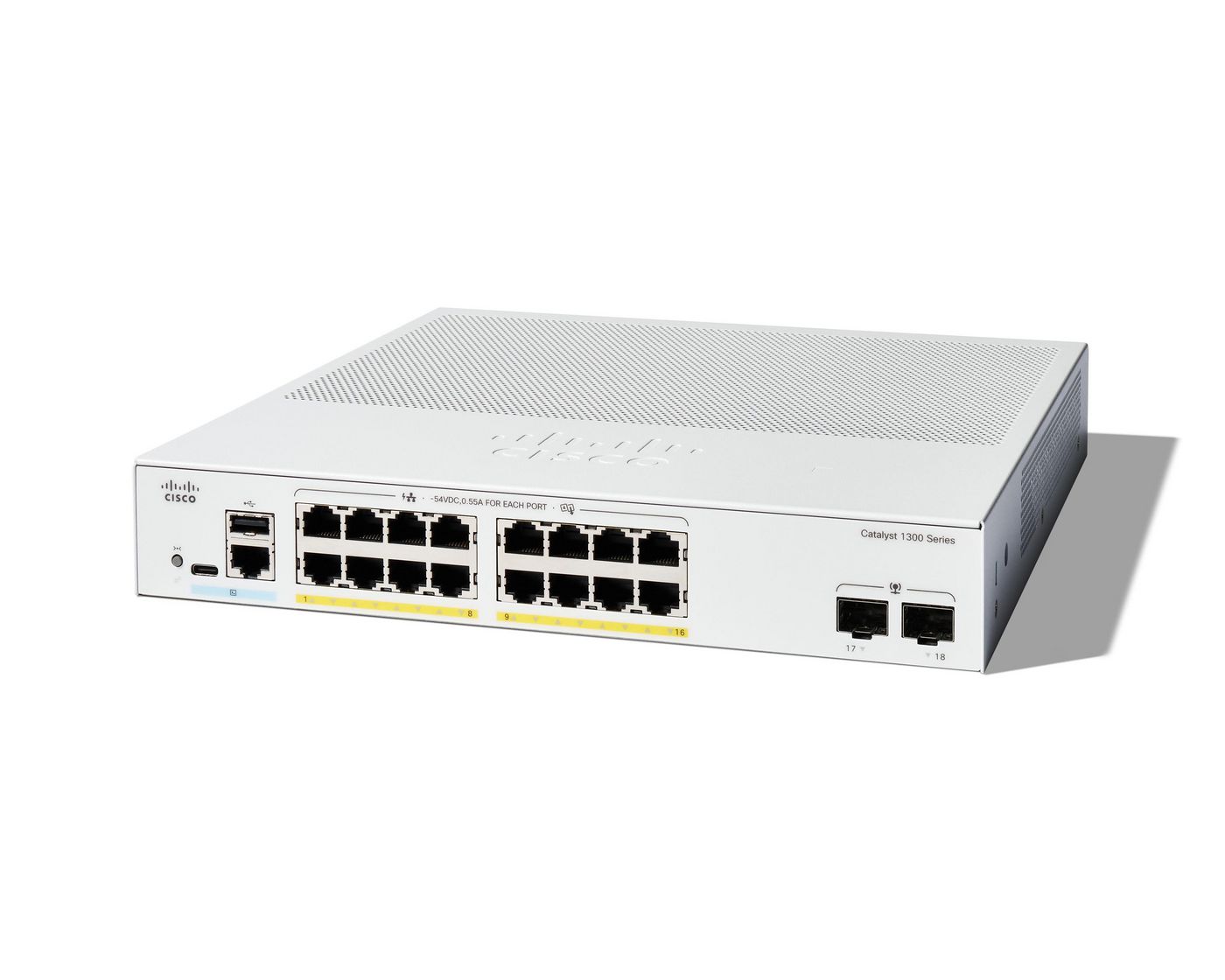 Cisco C1300-16P-2G Managed L2/L3 Gigabit Ethernet (10/100/1000) White