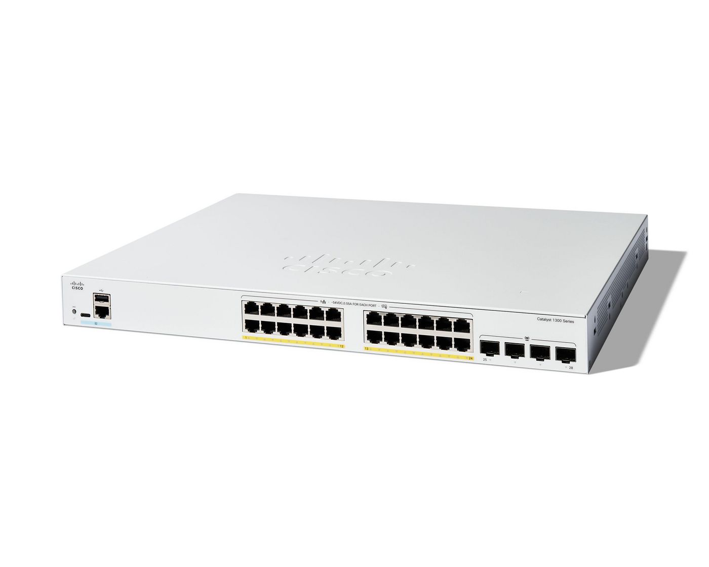 Cisco Catalyst 1300 Managed L2/L3 Gigabit Ethernet (10/100/1000) Power Over Ethernet (Poe) Grey