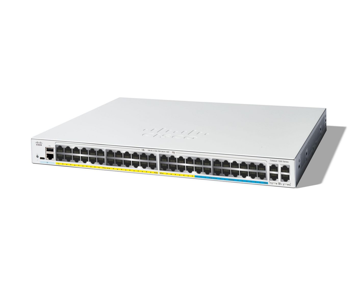 Cisco Catalyst C1300-48Mgp-4X Managed L2/L3 Gigabit Ethernet (10/100/1000) Power Over Ethernet (Poe) Grey