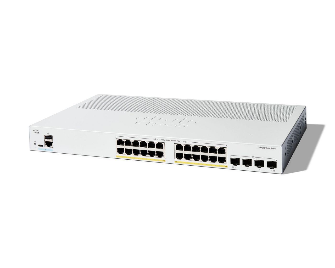 Cisco Catalyst 1300 Managed L2/L3 Gigabit Ethernet (10/100/1000) Power Over Ethernet (Poe) Grey