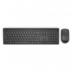 DELL KM636 RF Wireless QWERTY Amerykański międzynarodowy Czarny klawiatura