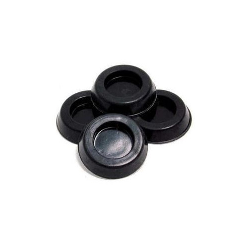 4 GUMMIFUESSE/VERTIKALE POSIT./Gummifüße können an der Unterseite des Gehäuses aufgeklebt werden, um Vibrationen zu vermeiden.