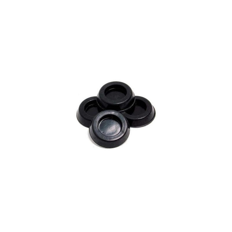 4 GUMMIFUESSE/VERTIKALE POSIT./Gummifüße können an der Unterseite des Gehäuses aufgeklebt werden, um Vibrationen zu vermeiden.