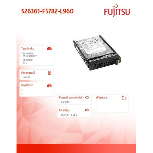 Dysk SSD SATA 6G 960GB RI S26361-F5782-L960