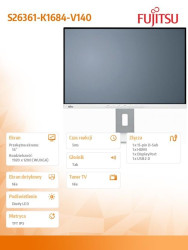 Monitor Fujitsu B24-9 WE 24" Matryca Anti-Glare 3YC&R