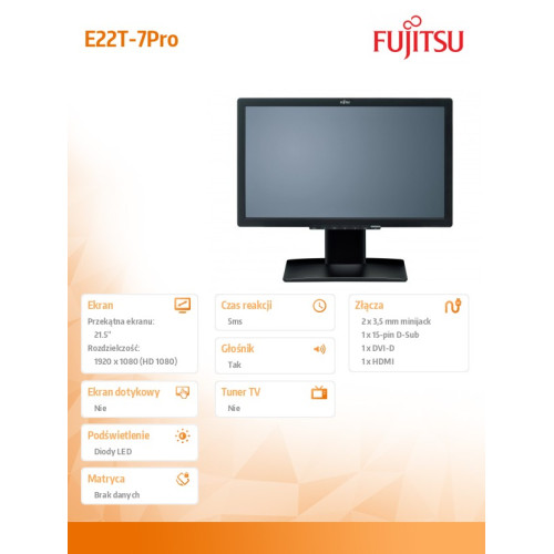 DISPLAY E22T-7 Pro LED 22" FHD