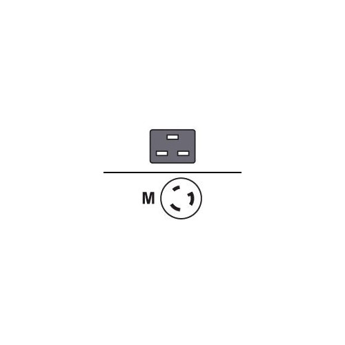 Power cord IEC320 C19 -> US NEMA L6-20p