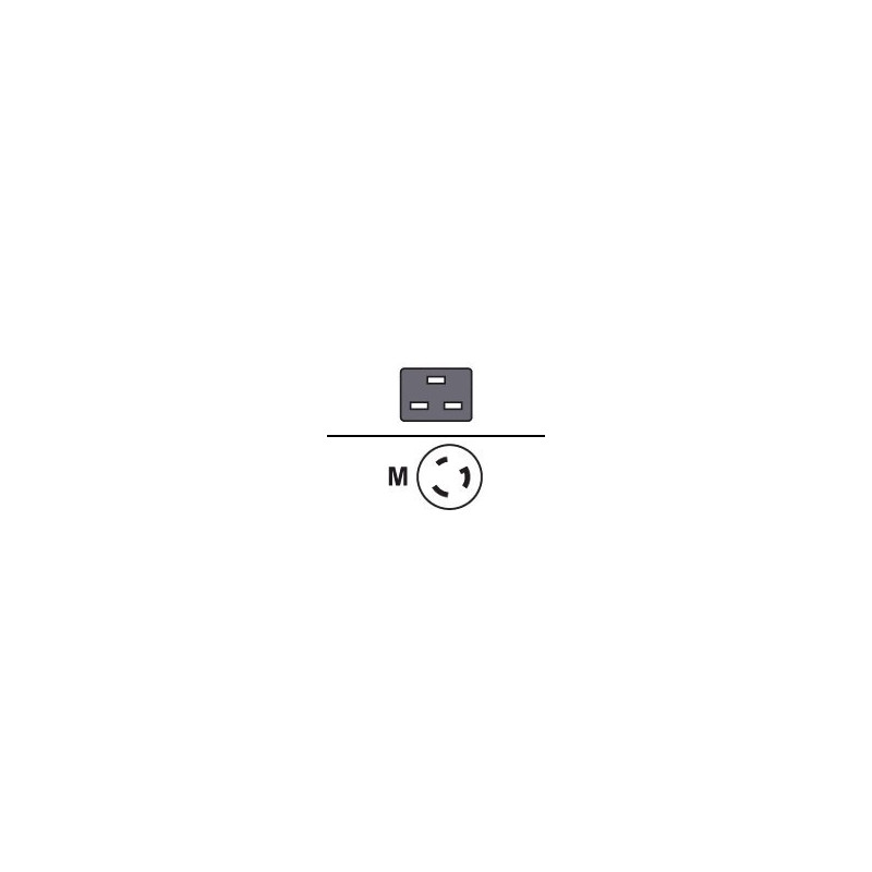 Power cord IEC320 C19 -> US NEMA L6-20p