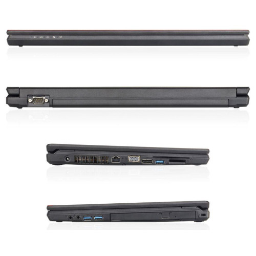 FUJITSU Lifebook E556 15,6" HD Serial Port Core i5-6200U 8GB DVD-SM SSHD 500GB WiFi-AC BT LTE ready kit FP  TPM 6cell 63Wh Win10