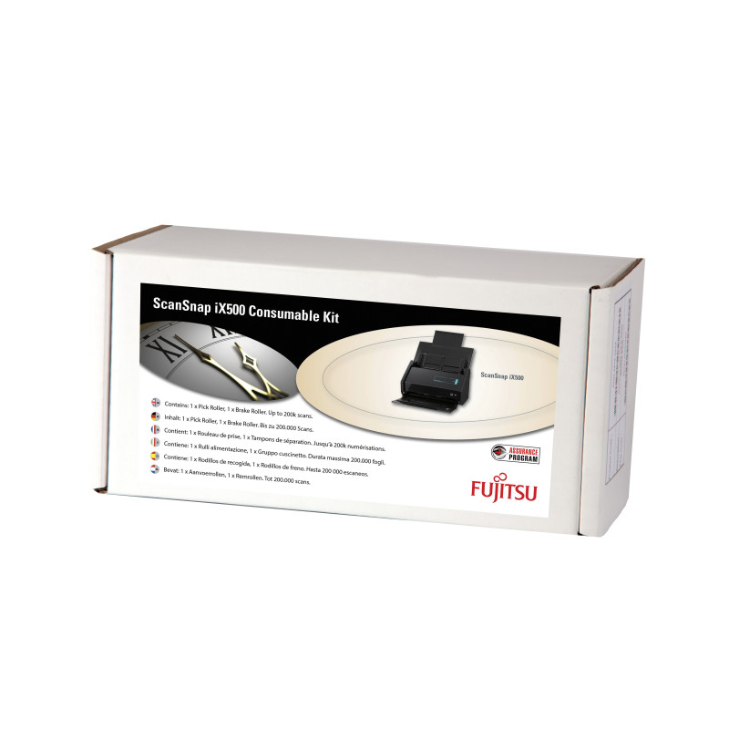 CONSUMABLE KIT F/ SCANSNAPIX50/1 x Pick Roller and 1 x Separation roller for up to 200.000 sheets of paper