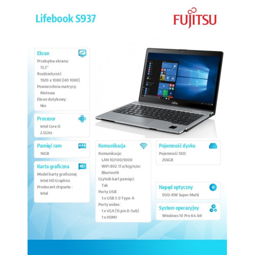 LB S937 /13.3' FHD/I5-7200U 8GB/8 GB/