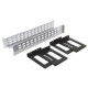 Perforated panel 1U, metal, kit