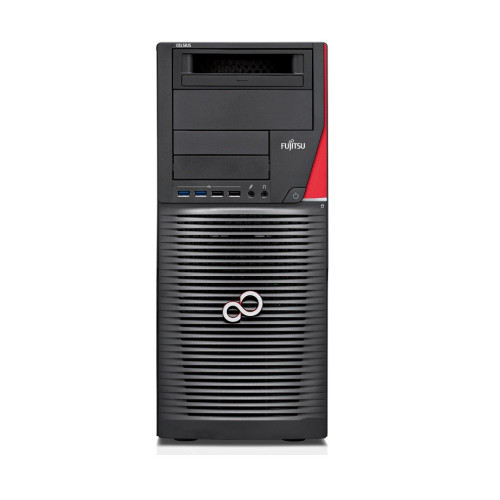 FUJITSU CELSIUS M740 Xeon E5-2630v4 2x16GB ECC brak-VGA DVD-SM, MultiCard Reader 24in1 SSD 256GB NVMe KB Mouse Win10 Pro/Win7 Pr