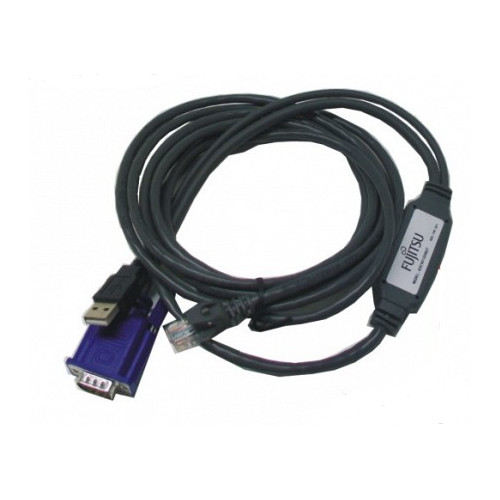 CONSLESWITCH ADAPTER USB-VGA +/USB + VGA x CAT5 RJ-45, 2m