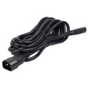 Cable powercord rack, 1.8m, black