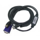 CONSLESWITCH ADAPTER USB-VGA +/RJ-45 CAT5 x USB + VGA, 3m