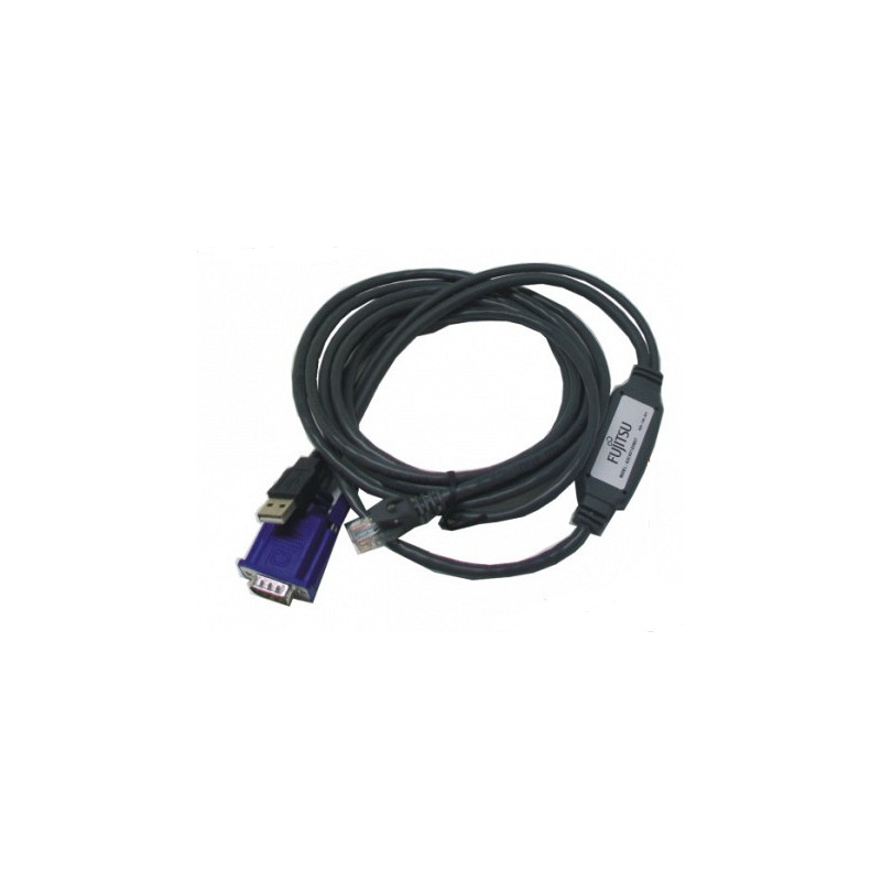 CONSLESWITCH ADAPTER USB-VGA +/RJ-45 CAT5 x USB + VGA, 3m