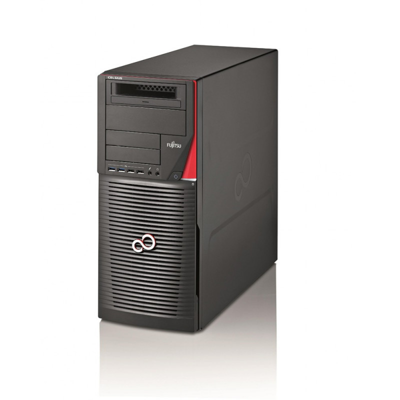 FUJITSU CELSIUS M740 POWER Xeon E5-2630v4 2x16GB ECC Quadro P5000 16GB DVD-SM SSD 256GB HDD 1TB KB Mouse Win10 Pro64 Energy Star