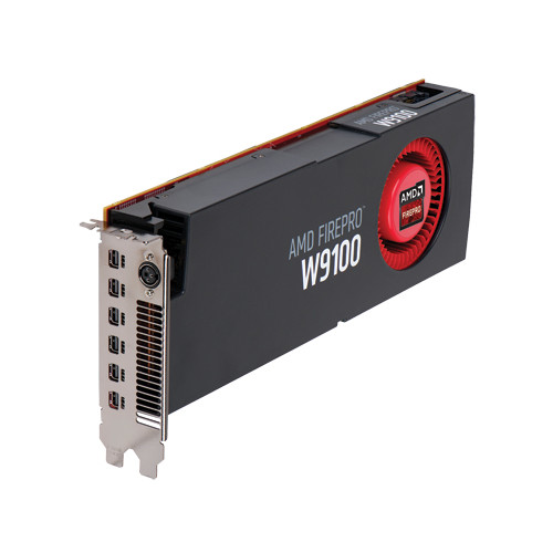 AMD FIREPRO W9100 16GB/Anschlüsse: 6x miniDP/ PCIe x16, stereo/ 6x miniDP/DP-Adapterkabel beigelegt für Fujitsu Celsius Workstat