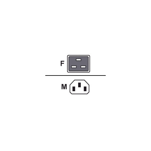 Power cord IEC320 C19 -  IEC320 C14