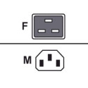Power cord IEC320 C19 -  IEC320 C14