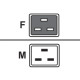 Power cord 16A IEC320 C19->C20
