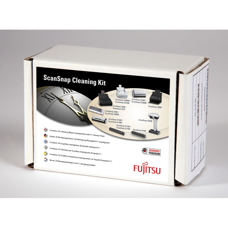 SCANSNAP CLEANING KIT/24 x F1 Impregnated Wipes, Instructions