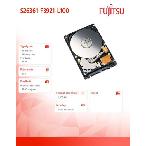 FUJITSU HDD SATA III 1000GB 7.2k