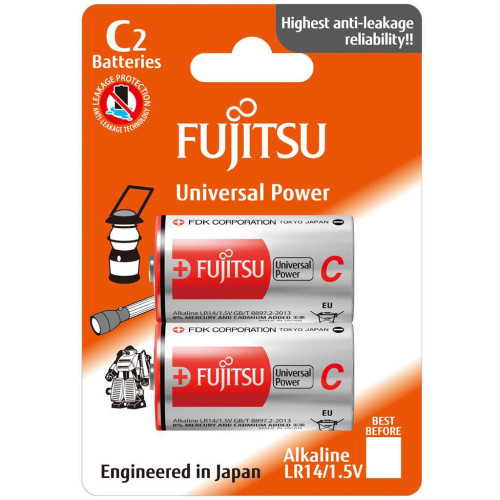 FUJITSU Baterie Alkaliczne LR14 C 2 szt | blister