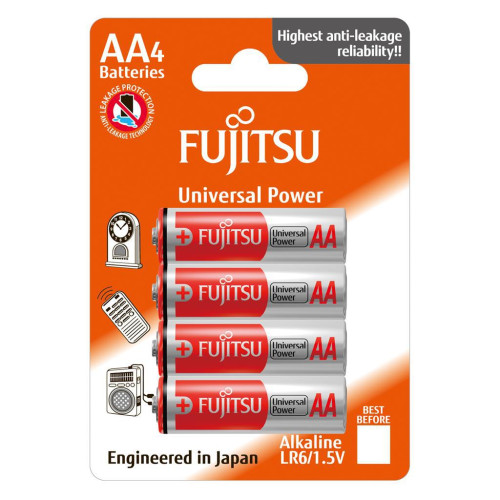 FUJITSU Baterie Alkaliczne LR6 AA 4 szt | blister