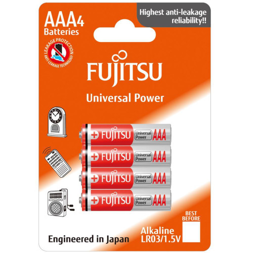 FUJITSU Baterie Alkaliczne LR03 AAA 4 szt | blister