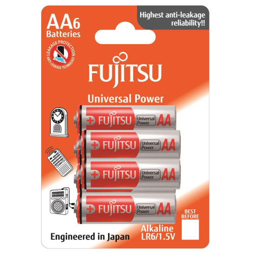 FUJITSU Baterie Alkaliczne LR6 AA 6 szt | blister