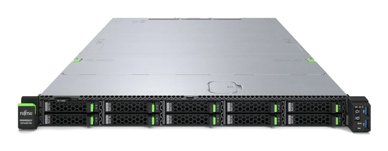 Fujitsu PRIMERGY RX1440 M2 – serwer rack 1U, AMD EPYC 9354P, 32 GB DDR5, 900 W