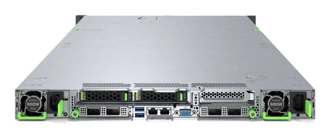 Fujitsu PRIMERGY RX1440 M2 – serwer rack 1U, AMD EPYC 9354P, 32 GB DDR5, 900 W