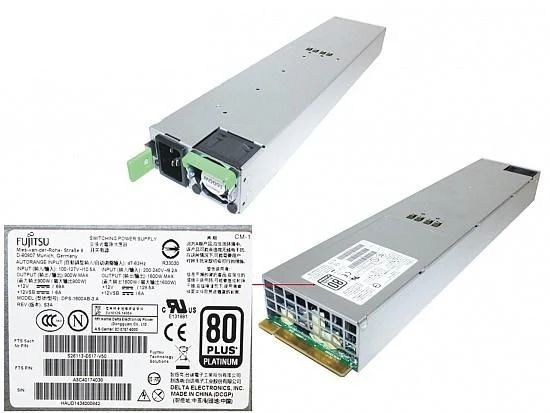 Odnowiony zasilacz Fujitsu CX400 M1 1600 W Platinum